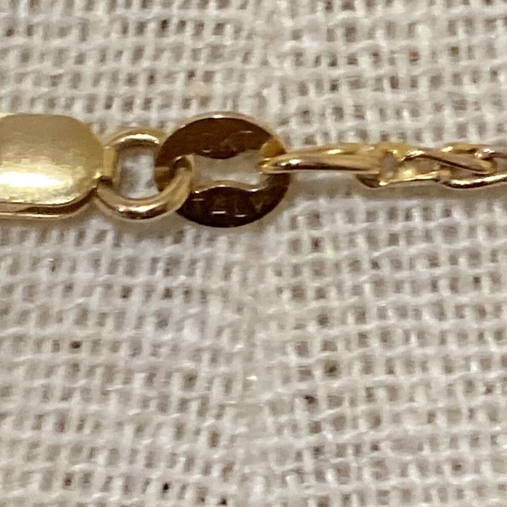 10K Yellow Gold Wheat Link Necklace Chain 16" 1.40 mm 4.54 grams - Picture 4 of 4